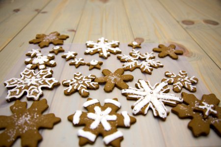 Gingerbread Snowflake Cookies