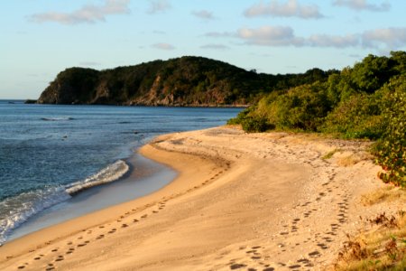 Looking Down Long Bay Beach