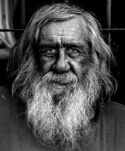 Homeless And Forgotten Old Man In Argentina