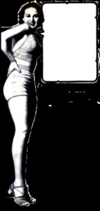 Woman With Text Box