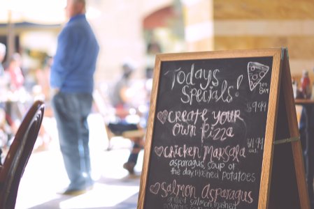 Handwritten-italian-marketing-menu photo