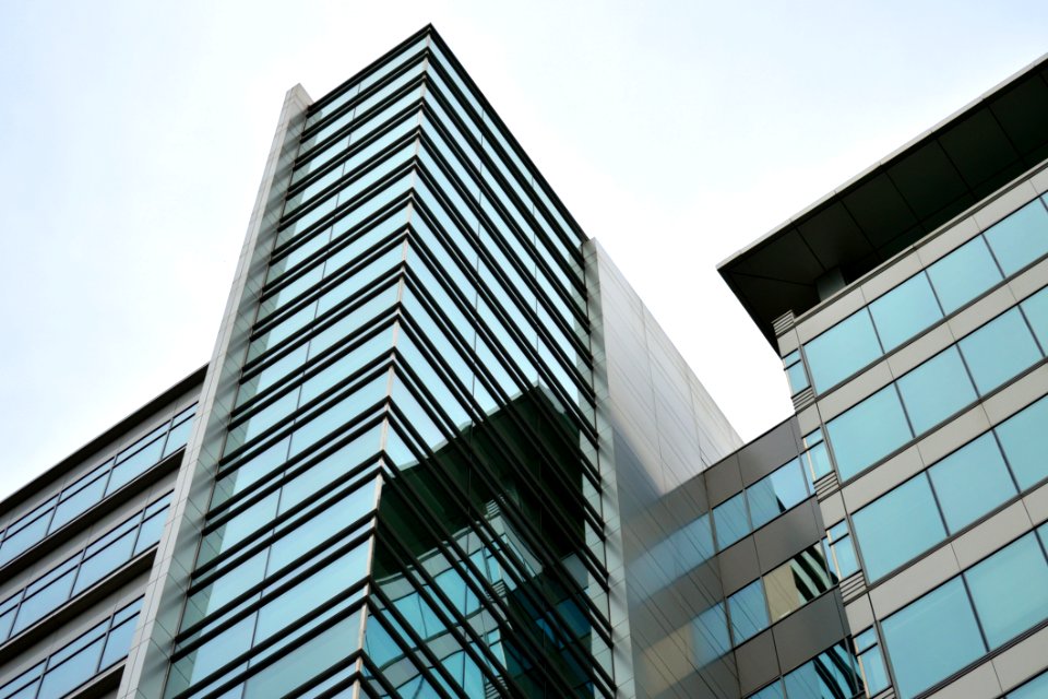 Blue And Black Glass Building Exterior photo