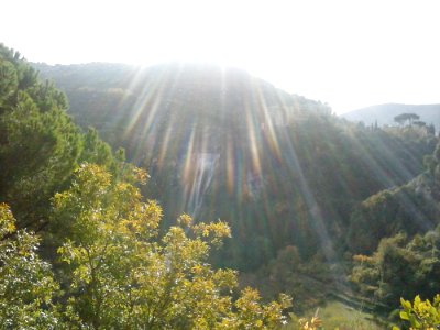 Mountains With Sunlight