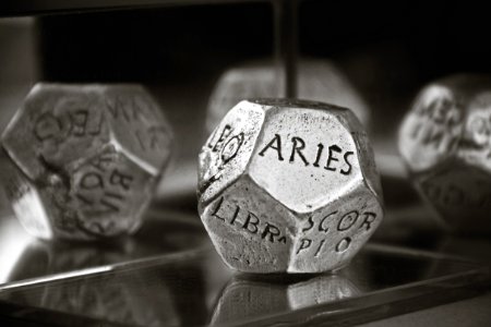 Aries Dice In Gray Scale Photography