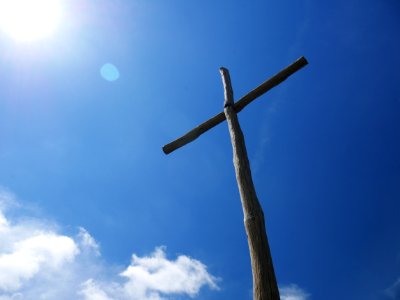 Brown Wooden Cross photo