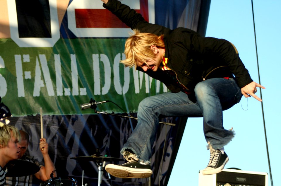 Trousers Microphone Leg Sky