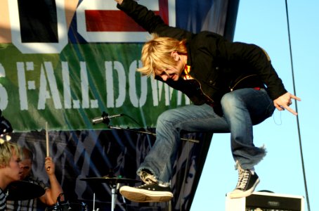 Trousers Microphone Leg Sky