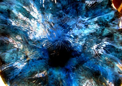 Blue Streaky Pottery Texture