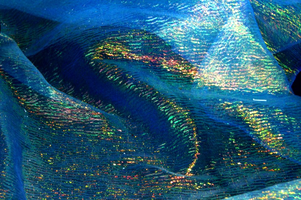 Shimmery Blue Fabric