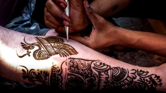 Henna Tattoo Delhi India photo