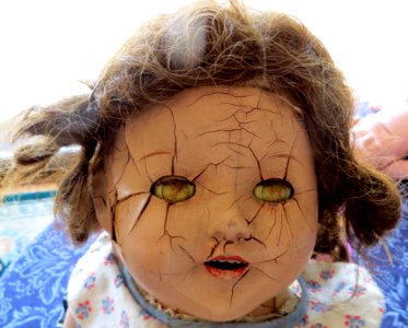 Cracked Doll Head photo