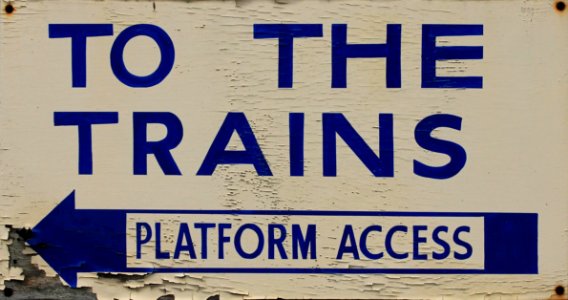 Free Seamless Texture Train Sign 2