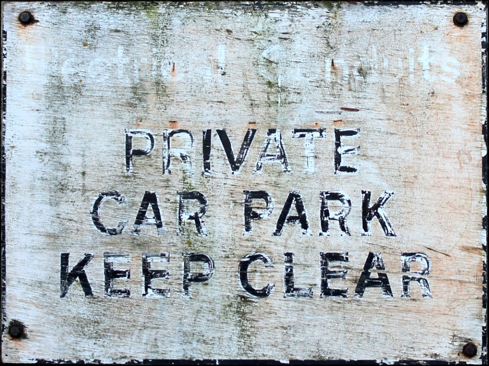 Private Car Park Sign