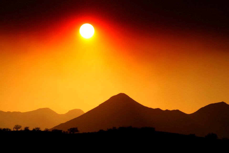 Sun Above Hills