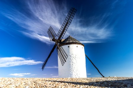 Windmill Under Blue Sky photo