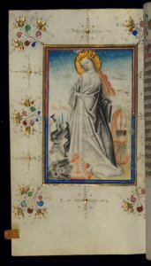 Illuminated Manuscript Book Of Hours St Catherine Walters Art Museum Ms W165 Fol 123v