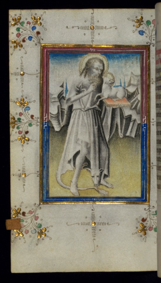 Illuminated Manuscript Book Of Hours St John The Baptist Walters Art Museum Ms W165 Fol 118v