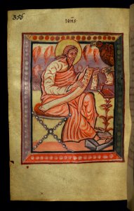 Illuminated Manuscript Gospels Of Freising Evangelist Portrait Of John Walters Art Museum Ms W4 Fol 178v