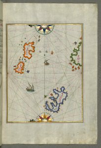 Several Islands Of The Eastern Aegean Sea Including Leros (Līrūs) And Patmos (Bāṭnūz) From Book On Navi