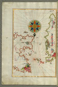 Chios (Sakiz Sāqiz) Island Facing Kysos (Çeme) Fortress On The Anatolian Side From Book On Navigation W