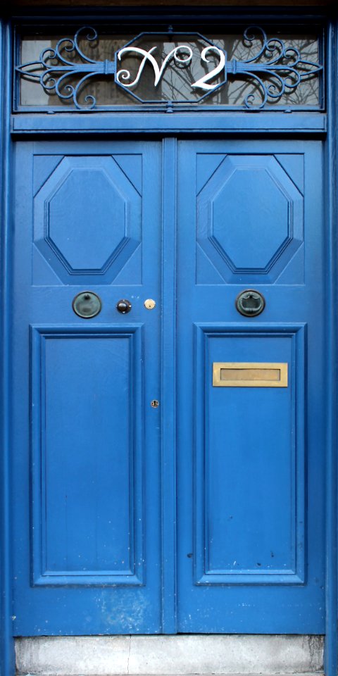 Property Blue Door Fixture