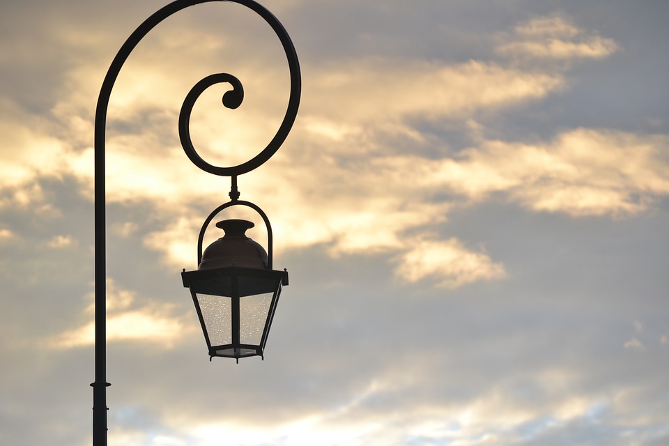 Sky backlight landscape