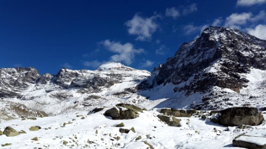 Mountain Peak In Winter photo