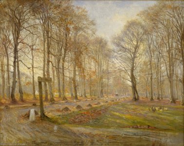 Theodor Philipsen (1840-1920) Late Autumn Day In The Jgersborg Deer Park North Of Copenhagen 1886 KMS1950