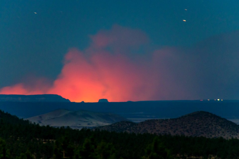 Flagstaff View Of Fuller Fire (GCNP)