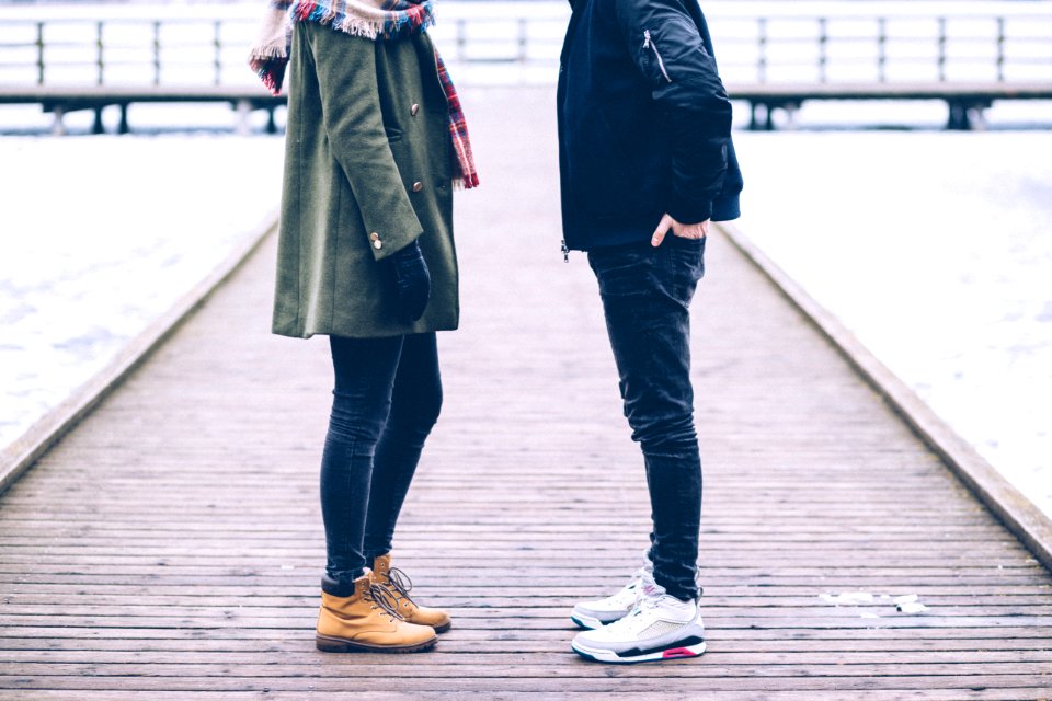 Anonymous Couple Chatting