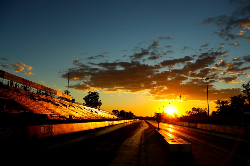Black Top Road During Sunset