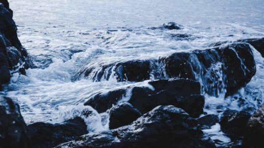 Waves Over Rocky Shores