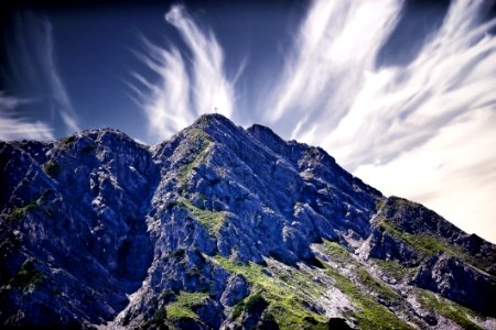 Mountain Landscape With Blue Skies photo