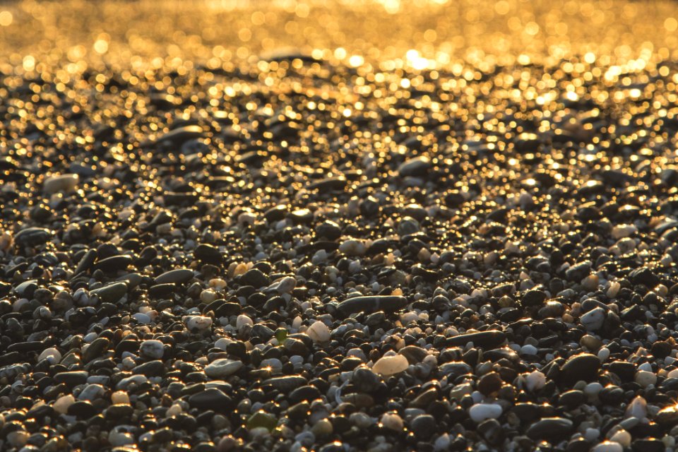 Pebble Stone On Ground