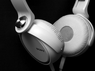 Sony White Headphones photo