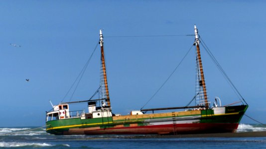 M V Tuhoe Aground