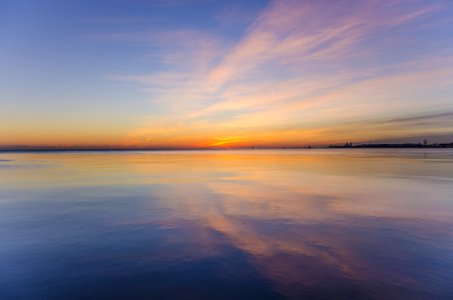 Sunset On Water In Elliott Bay