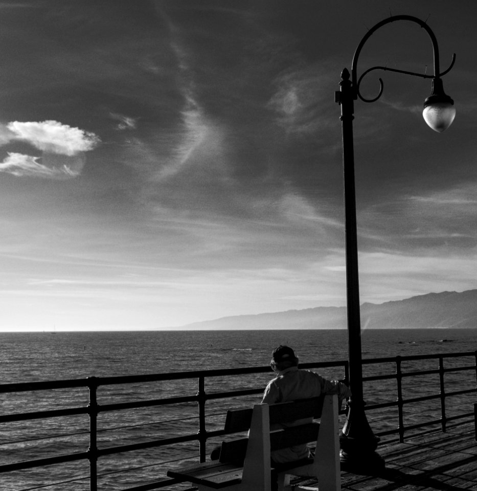 Gazing North From Santa Monica Pier CA photo