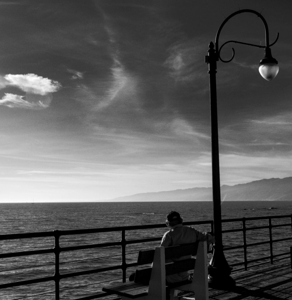 Gazing North From Santa Monica Pier CA