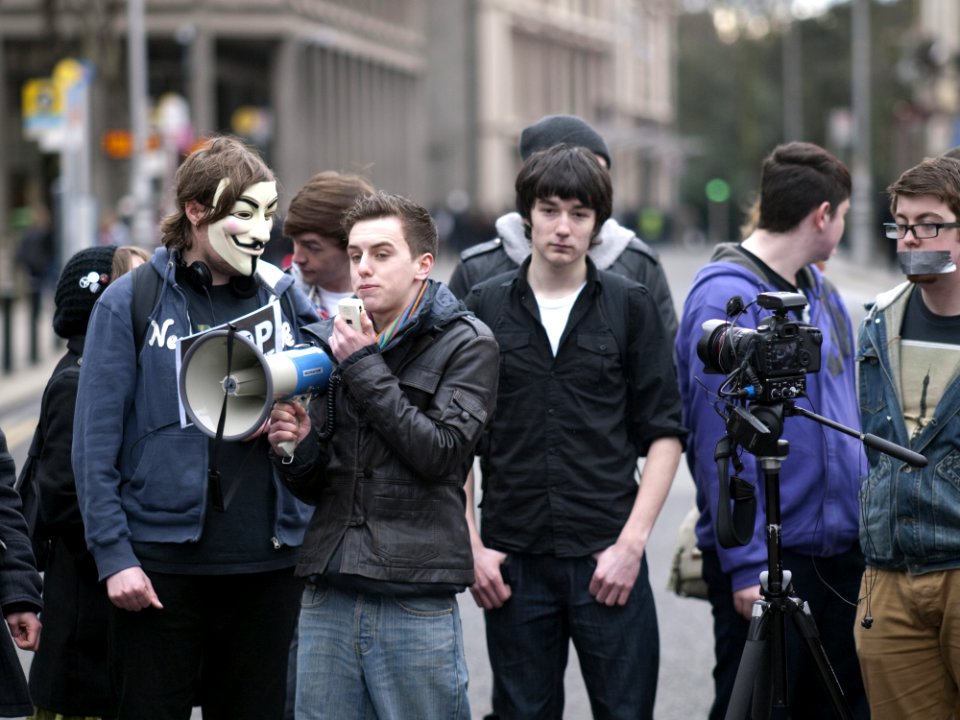 ACTA Protest On The Streets Of Dublin
