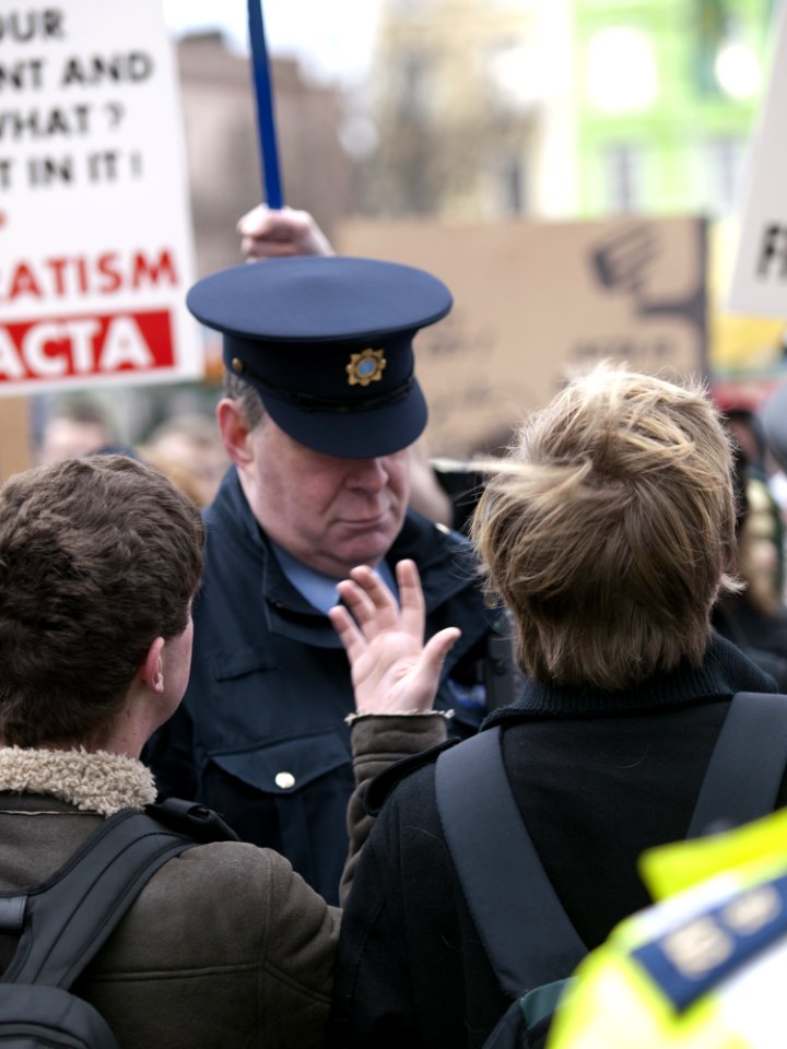 ACTA Protest On The Streets Of Dublin