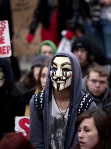 ACTA Protest On The Streets Of Dublin