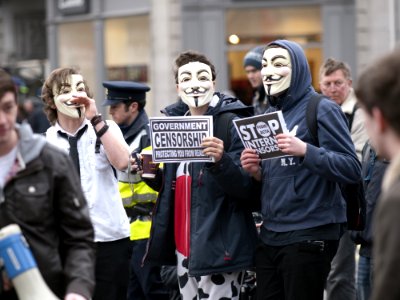 ACTA Protest On The Streets Of Dublin