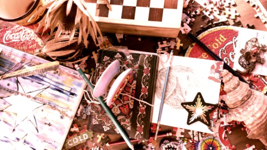 Collage Of Vintage Materials