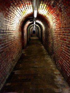 Underground Passage In Old Building photo