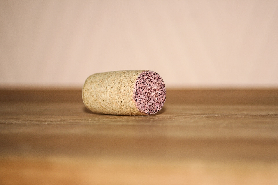 Cork bottle closure natural product