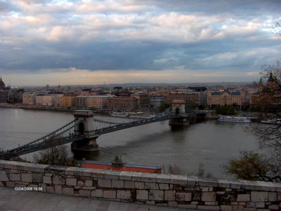 Szechenyi Bridge In Budapest