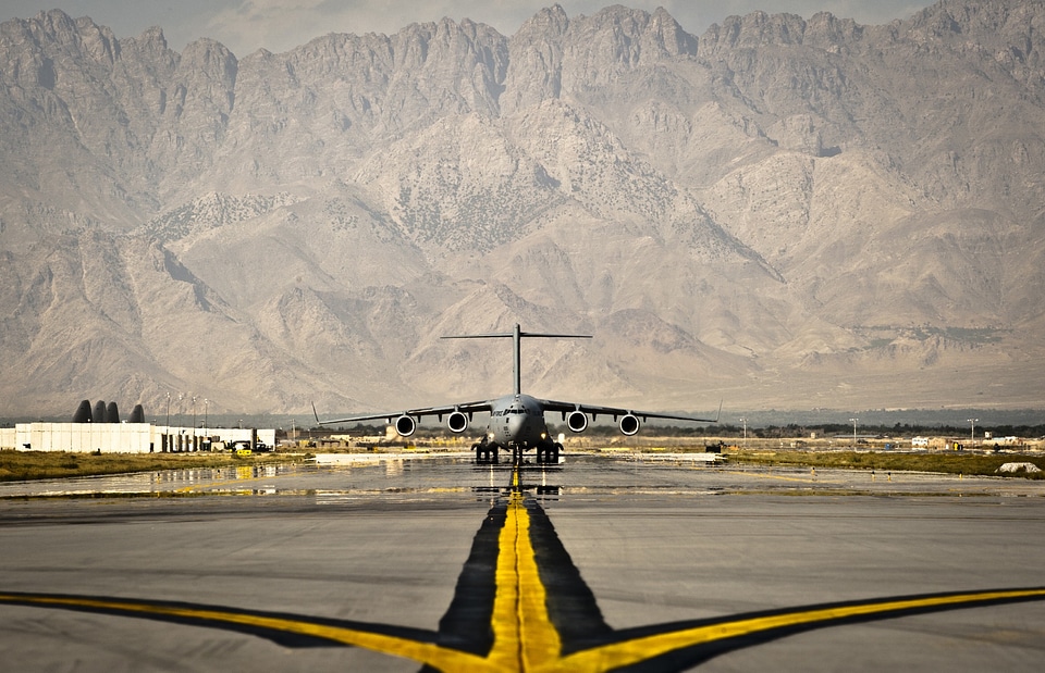Plane runway takeoff
