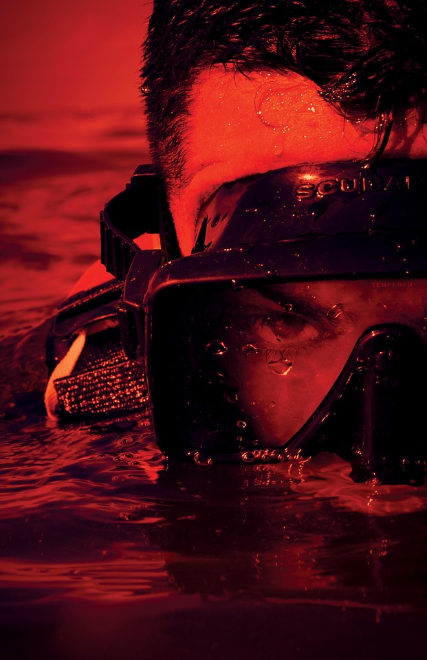 Military water swimming