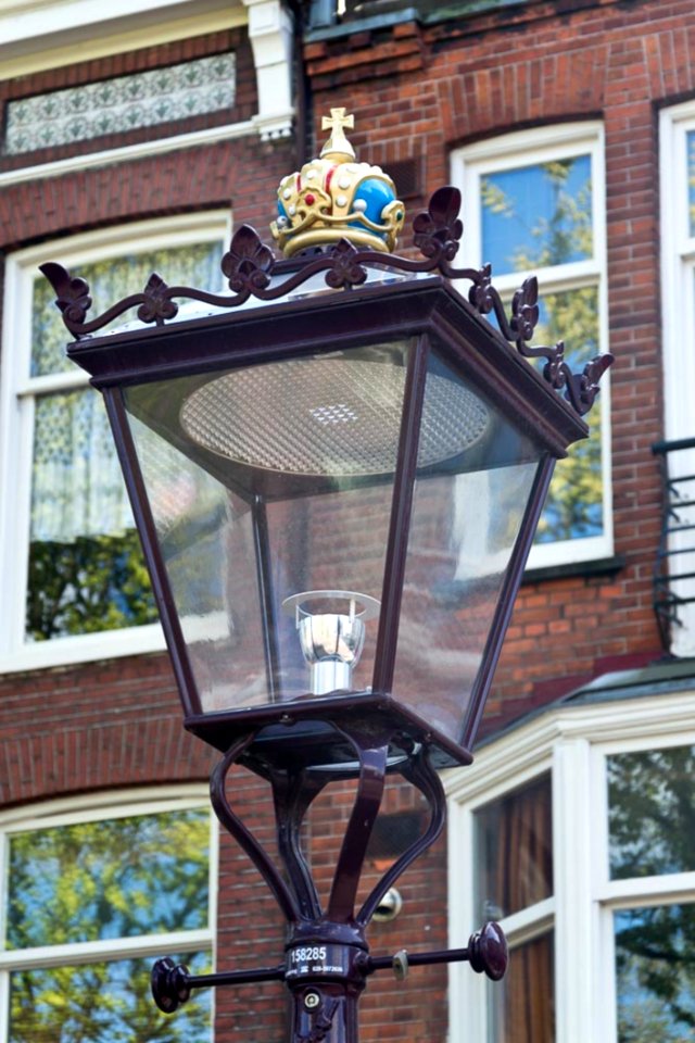 Ornate Lamp Post In Amsterdam